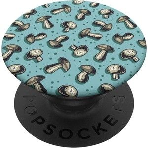 Retro Trendy Mushroom Flower Hippie 60s 70s Aesthetic Decor PopSockets PopGrip